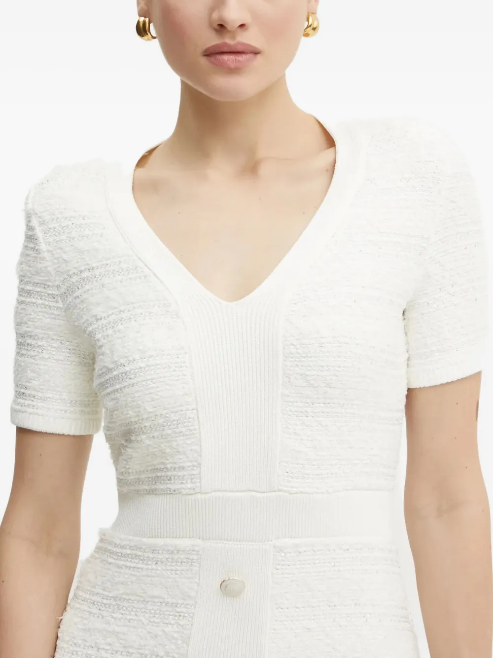 Marciano Amelia Short-sleeve Mini Dress In White