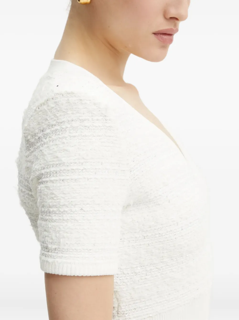 Marciano Amelia Short-sleeve Mini Dress In White