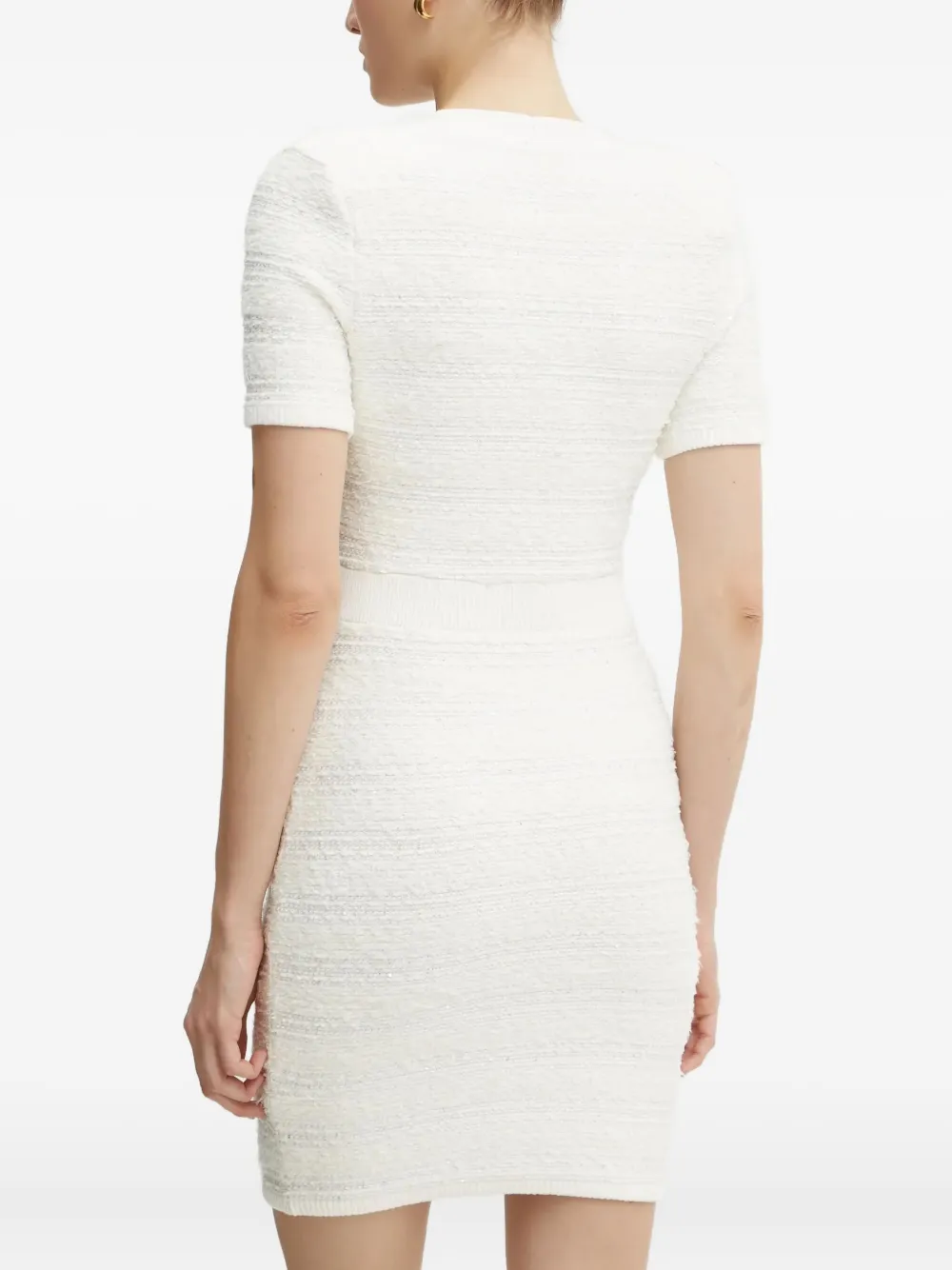 Marciano Amelia Short-sleeve Mini Dress In White