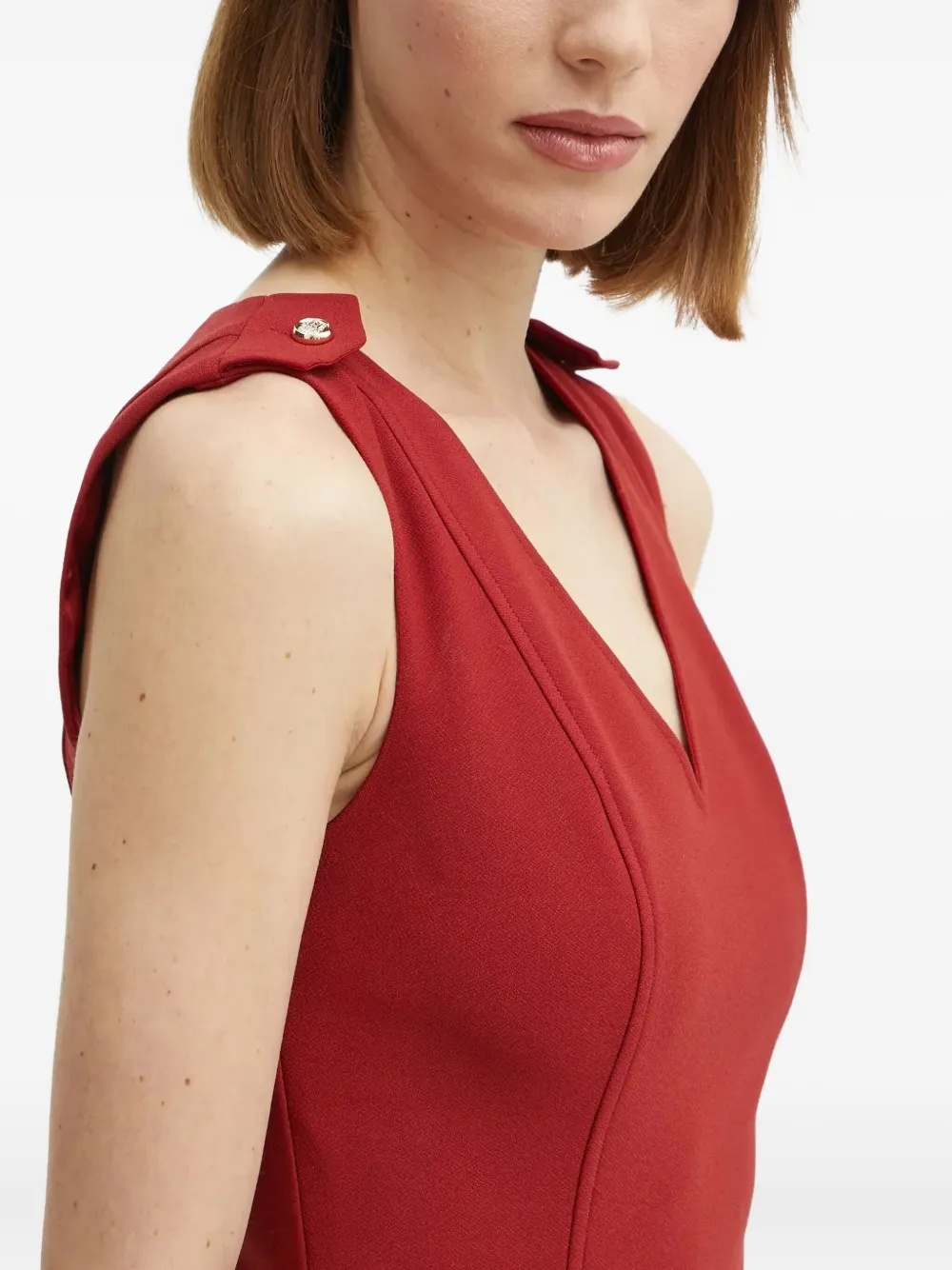 Marciano Masha Belted Mini Dress In Red