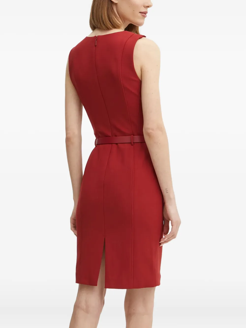 Marciano Masha Belted Mini Dress In Red