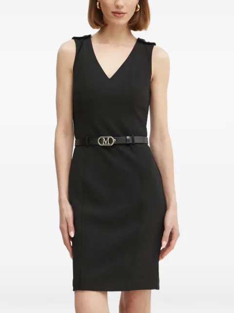 Marciano button-detail V-neck midi dress