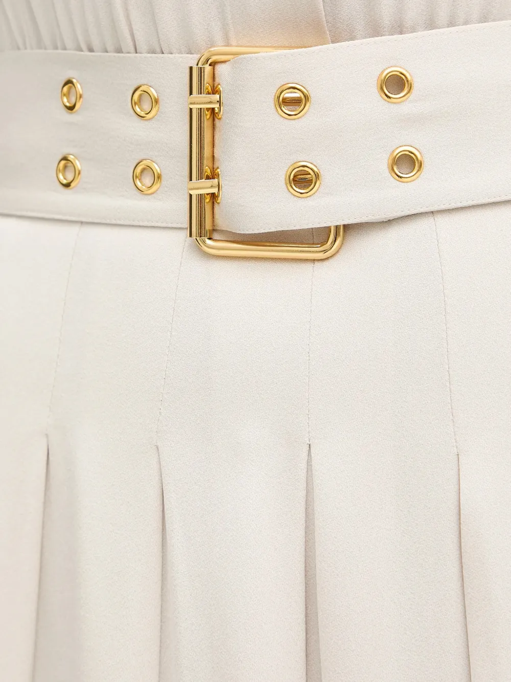MARCIANO by GUESS Geplooide midi-jurk met polokraag Beige