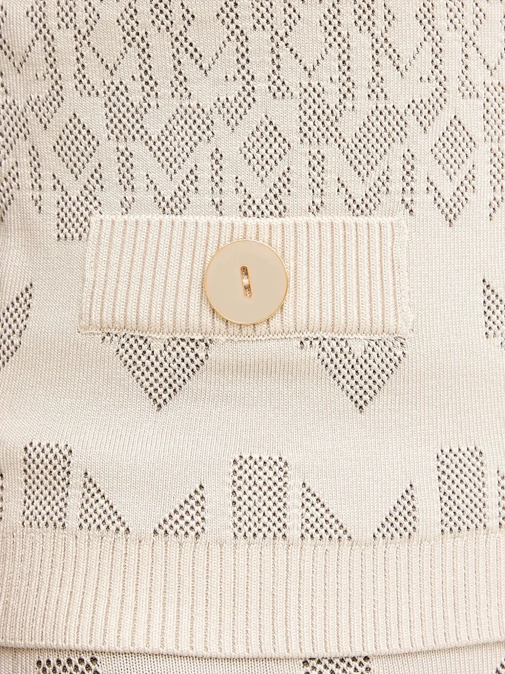 Marciano Button Patterned Cardigan In Neutral