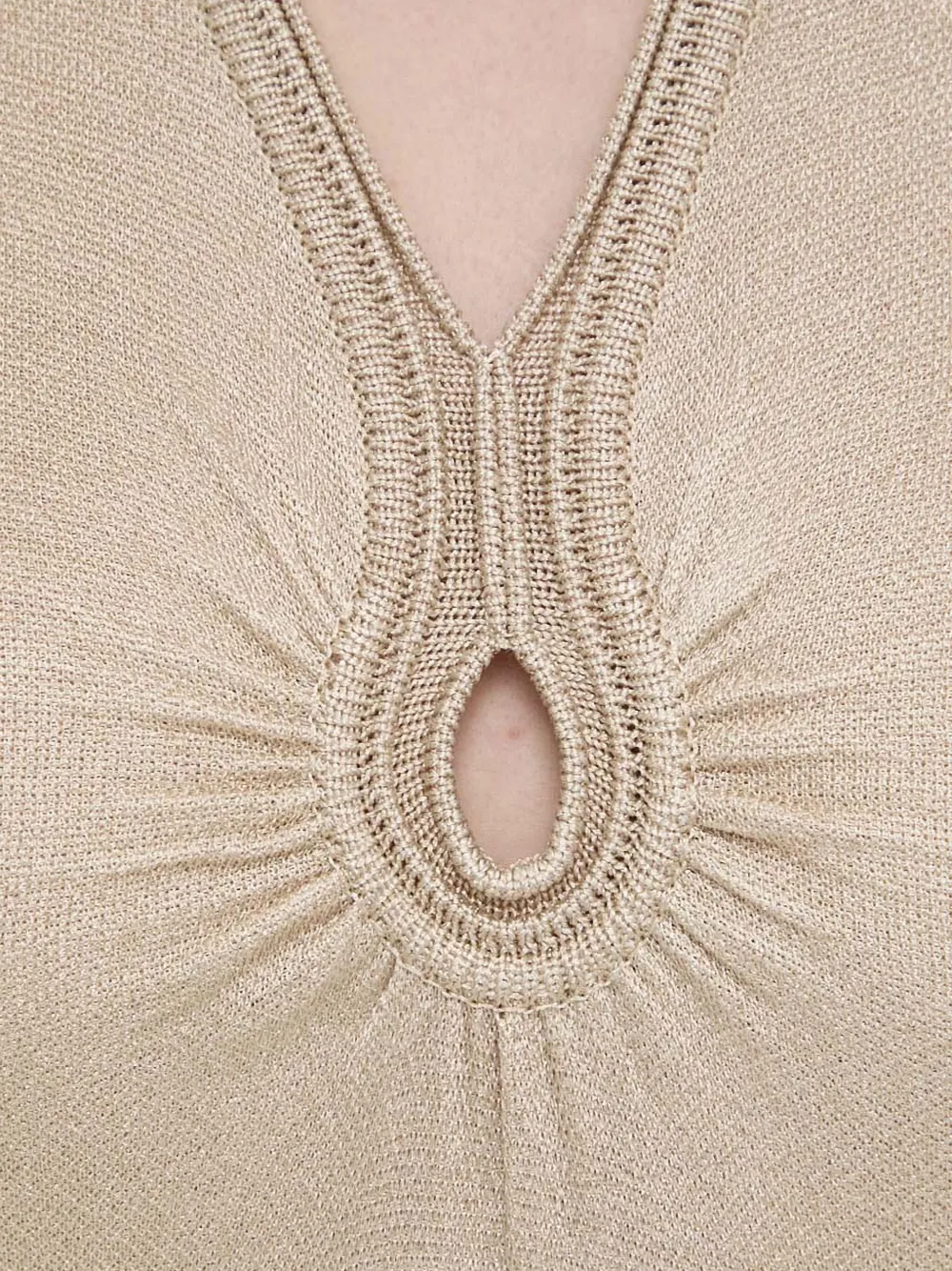 Marciano Keyhole Sleeveless Maxi Dress In Neutral