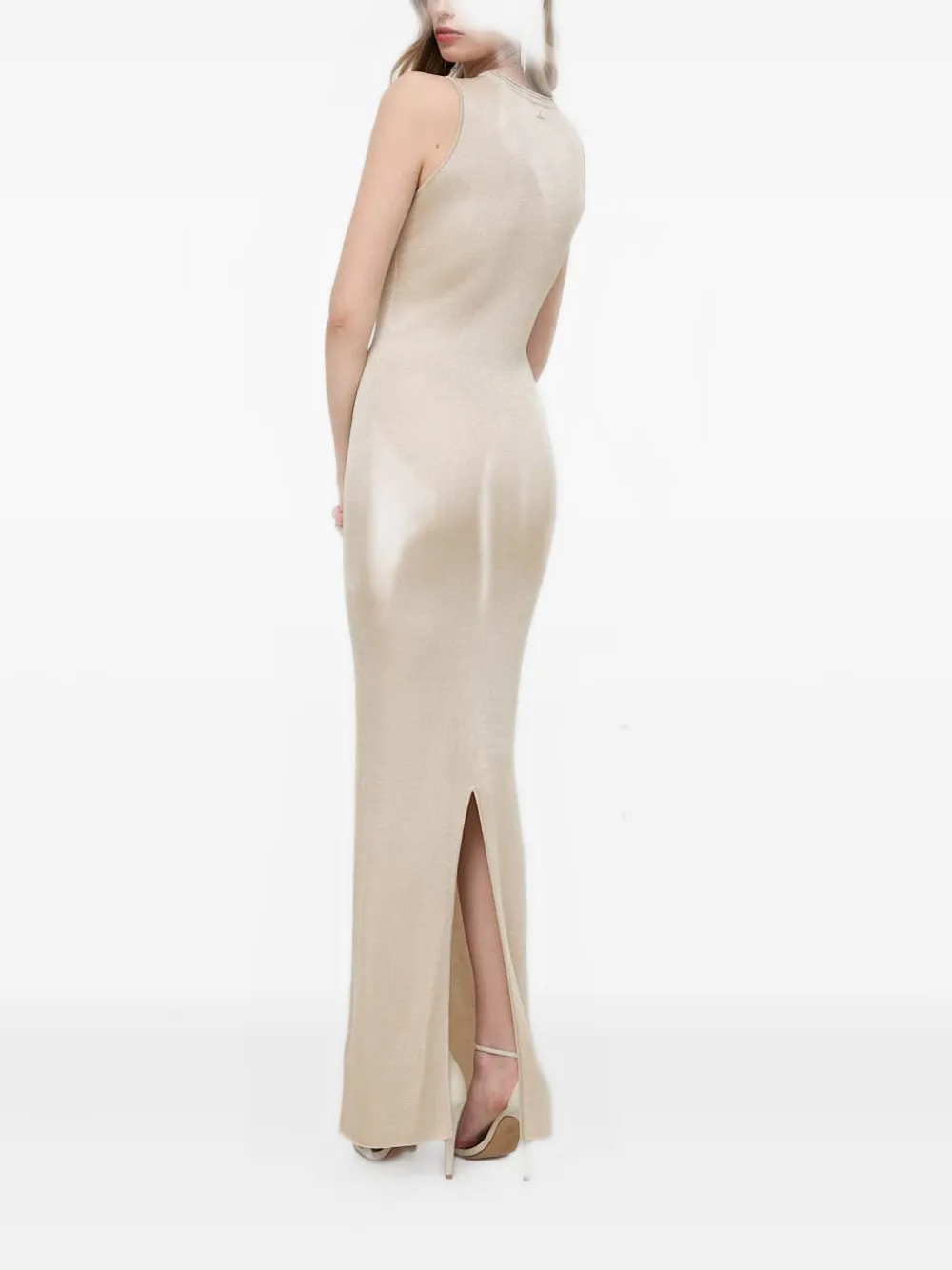 Marciano Keyhole Sleeveless Maxi Dress In Neutral