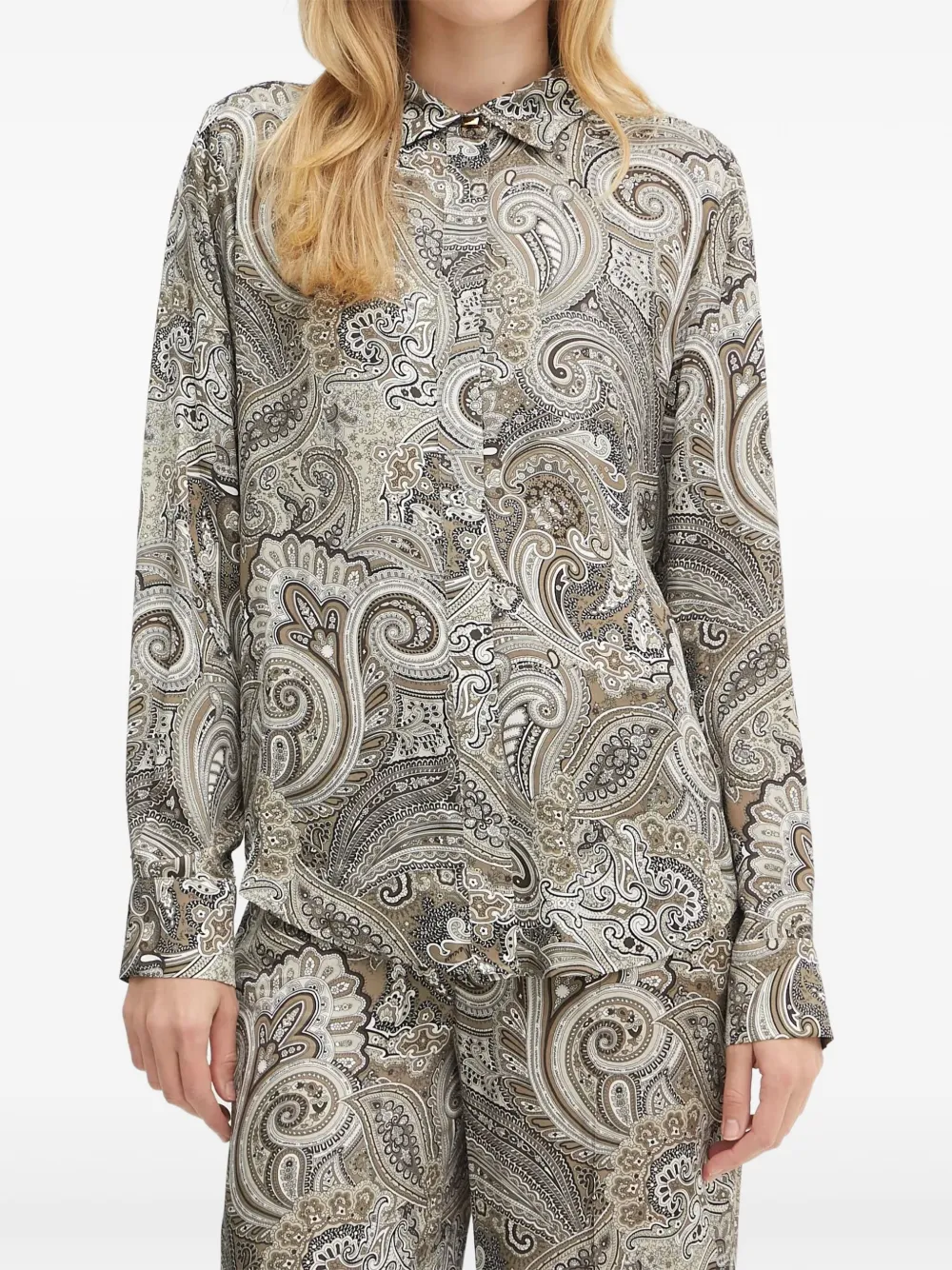 Marciano paisley-print buttoned shirt | Neutrals | Image 1