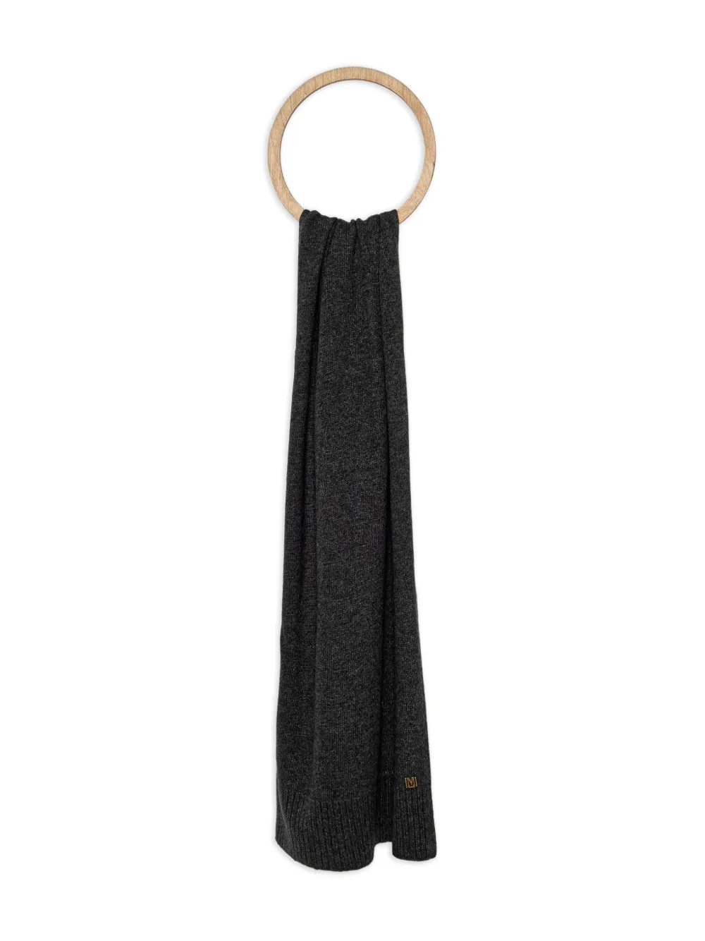 MARCIANO by GUESS logo-plaque scarf | Grey | Image 1