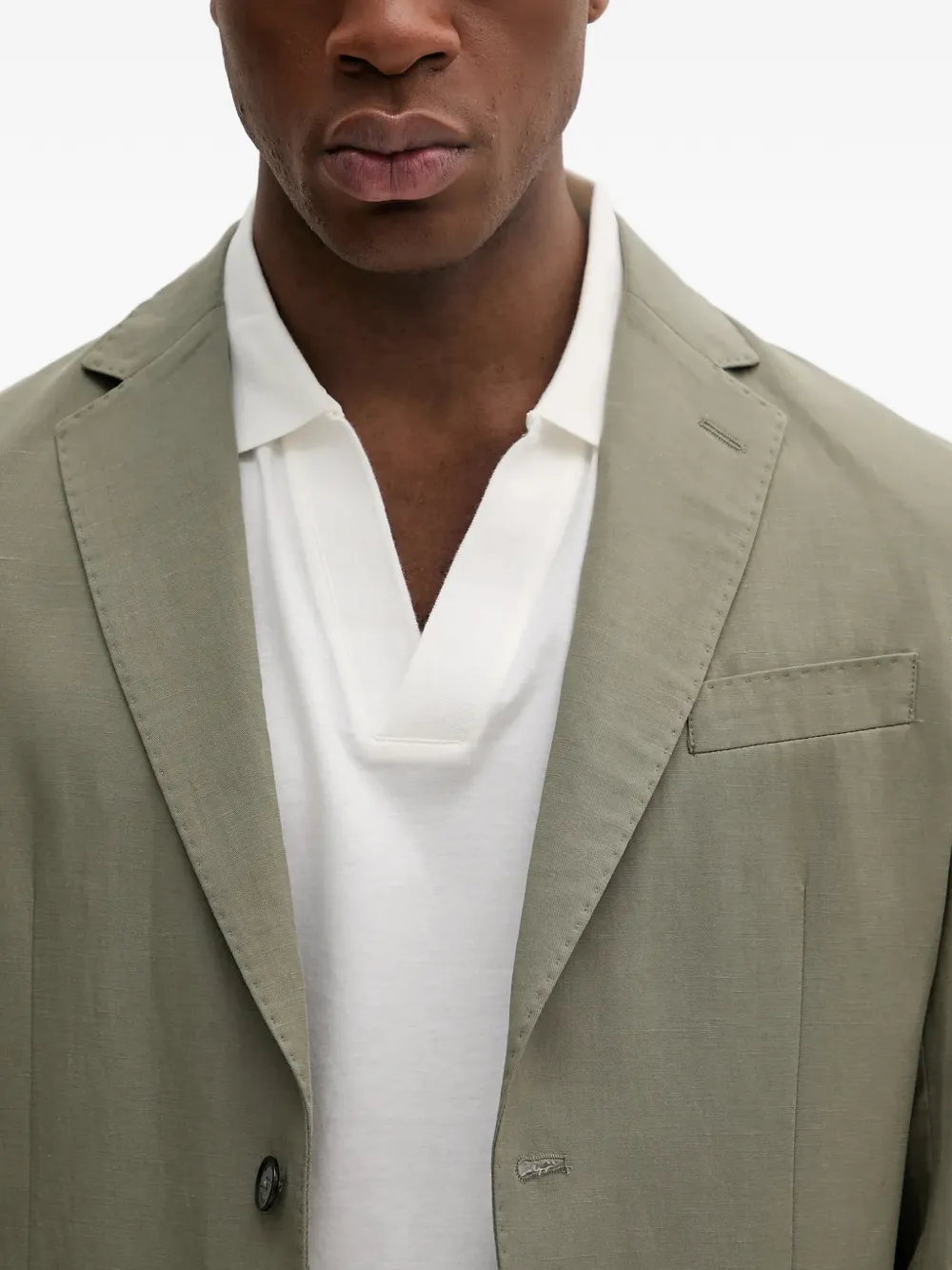 Single-Breasted Pocket Blazer