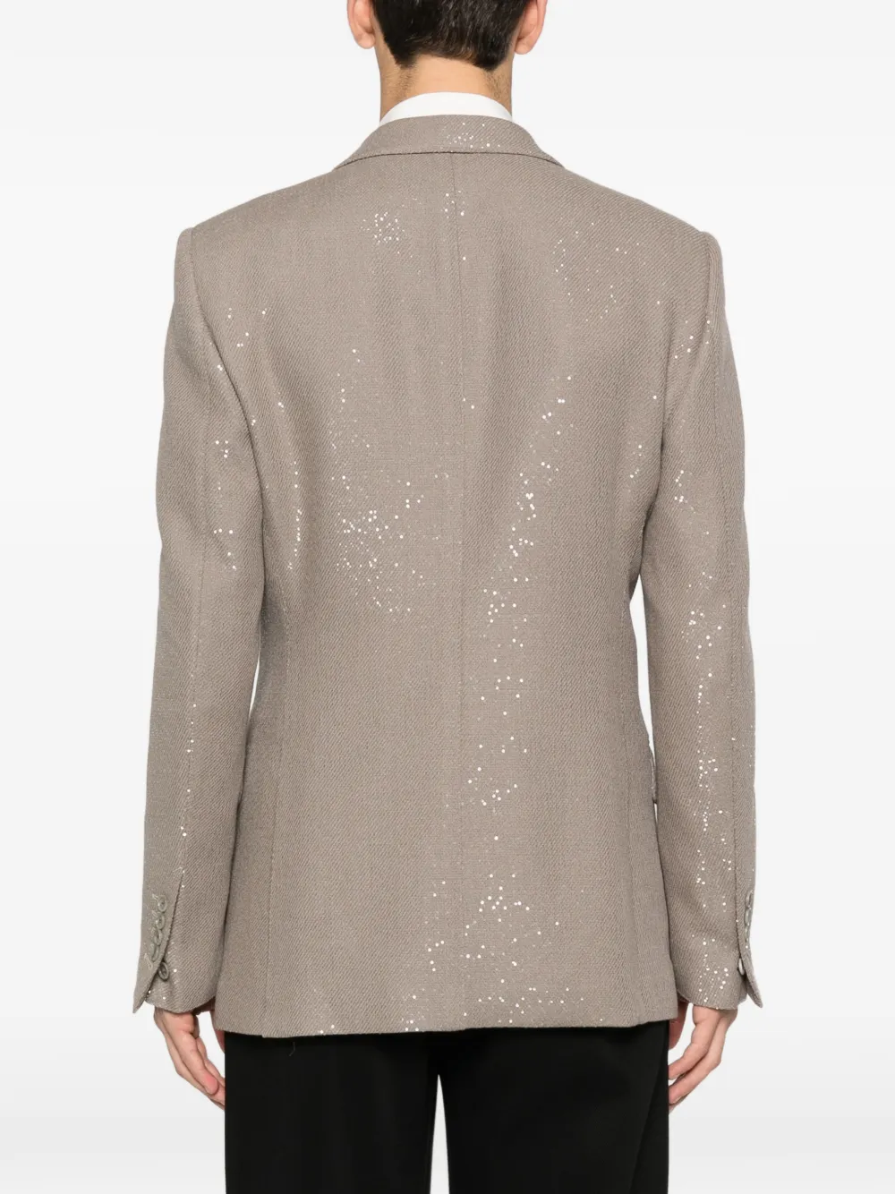 TOM FORD Jack met gespikkelde knopen Beige