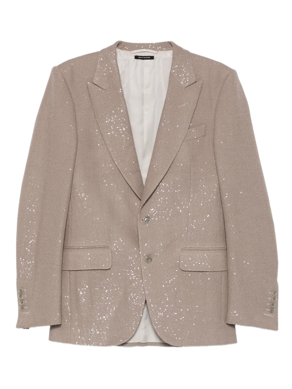 TOM FORD speckled two-button jacket | Neutrals | Image 1