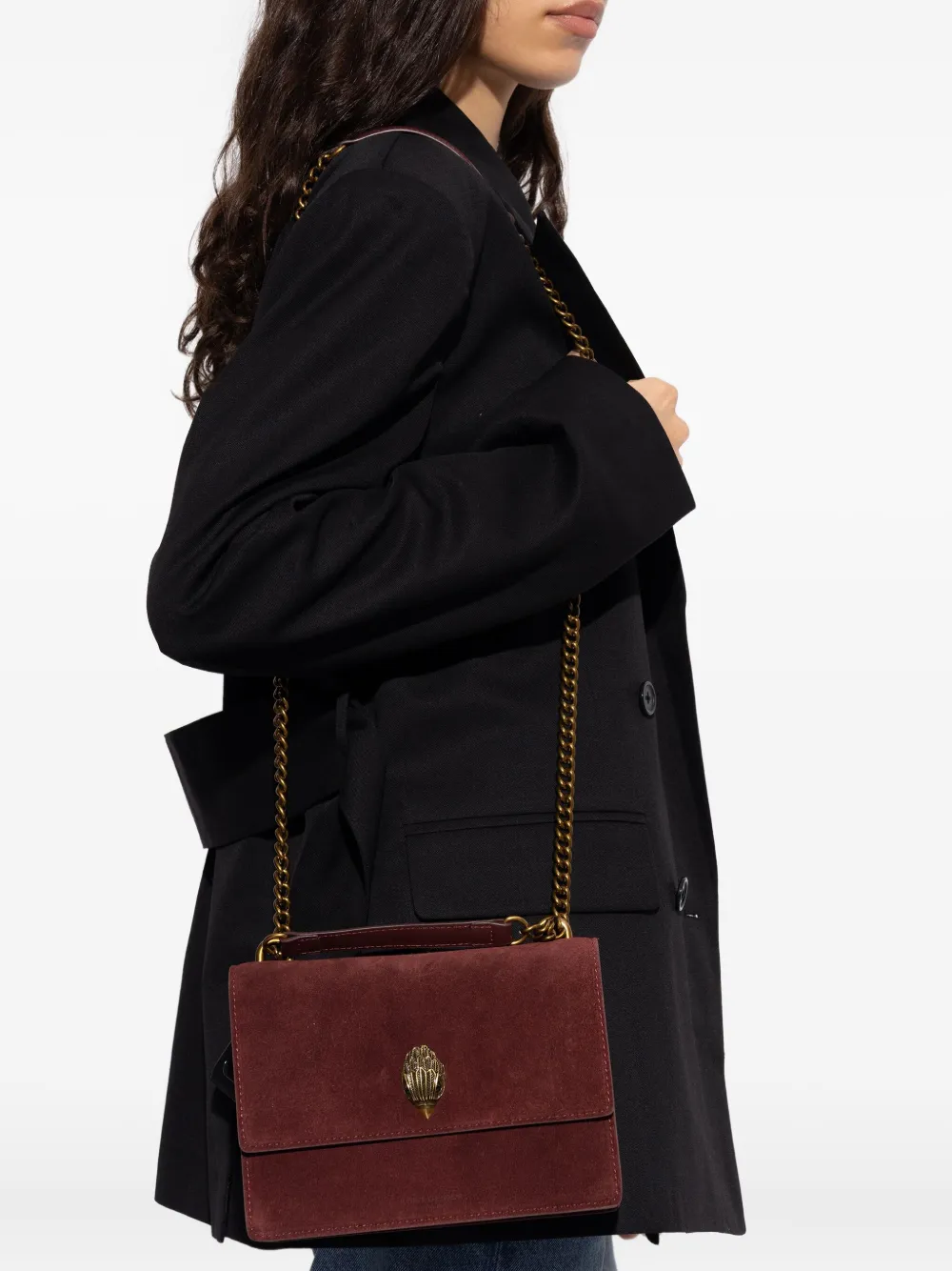 Kurt Geiger London Shoreditch chain-strap shoulder bag - Rood