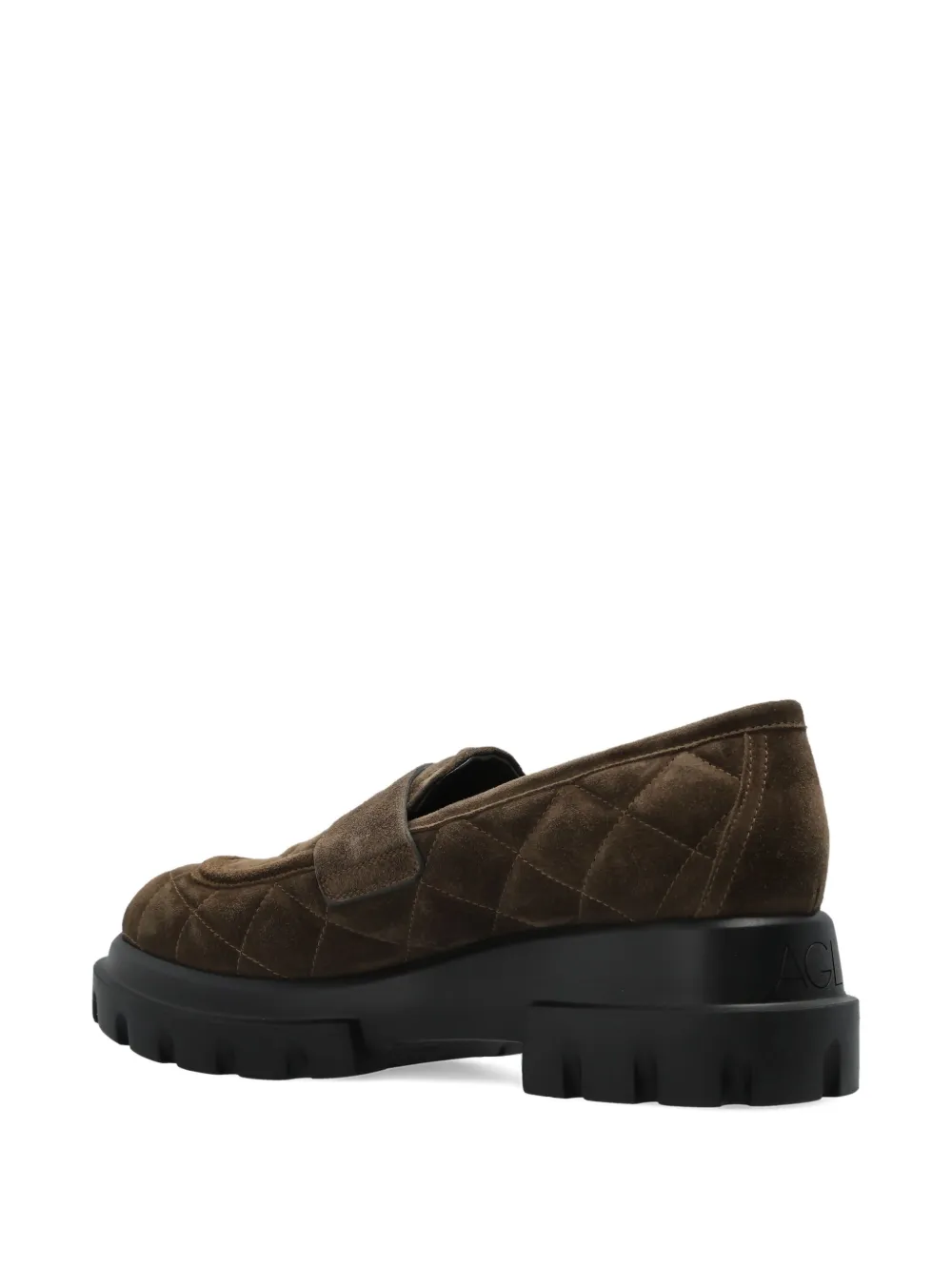 AGL 55 mm gewatteerde loafers Bruin