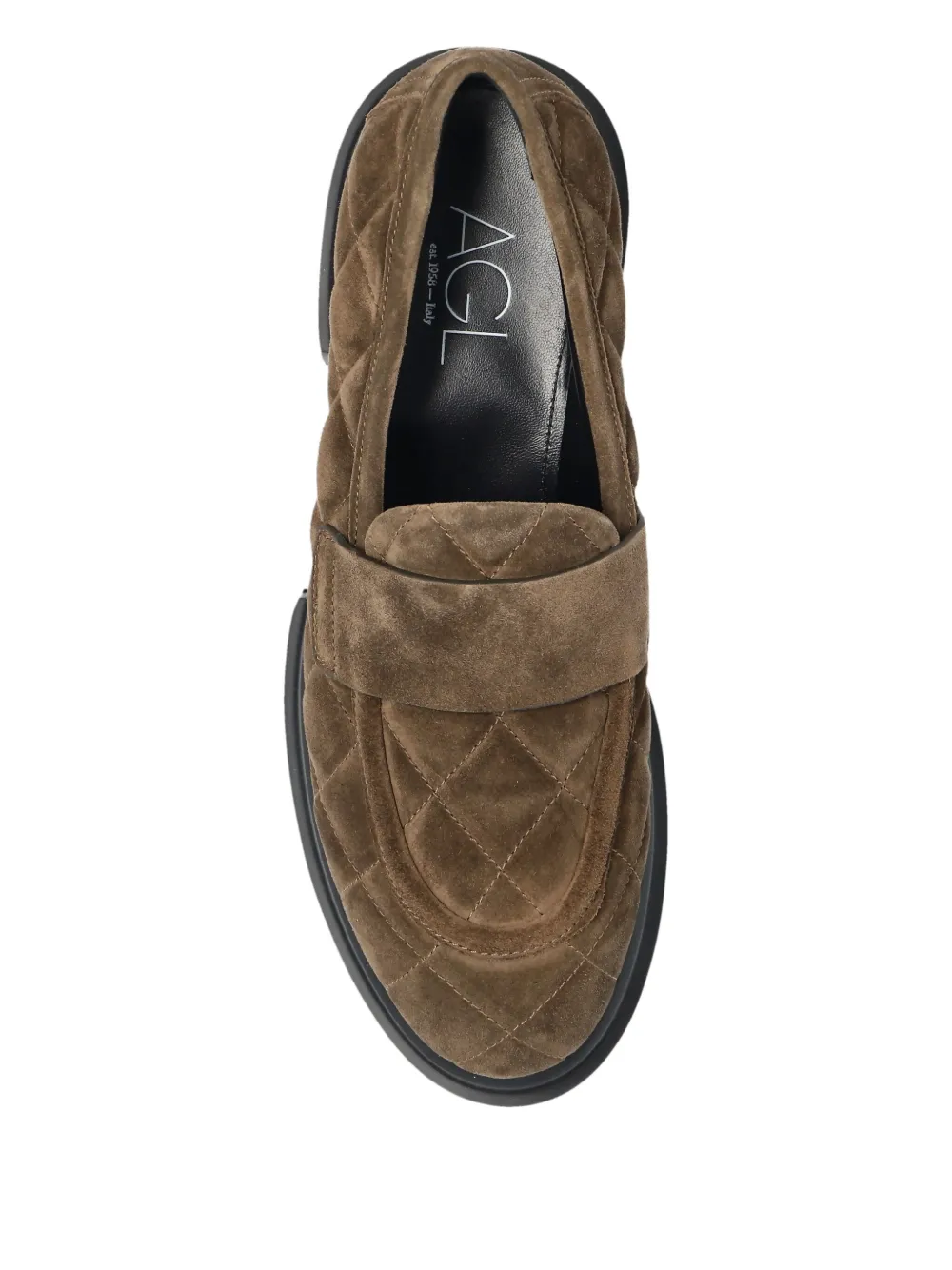 AGL 55 mm gewatteerde loafers Bruin