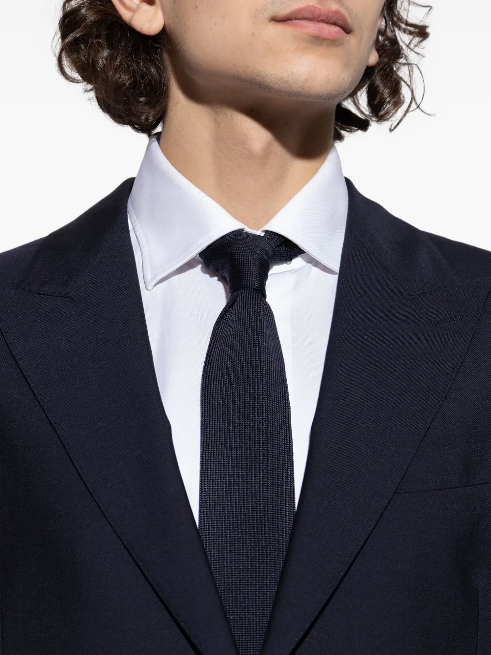 Paul Smith Gestreepte zijden stropdas Blauw