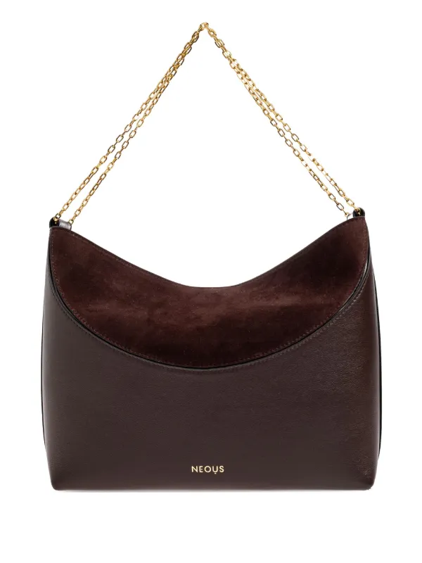 Neous Pavo Suede Chain-strap Tote Bag in Brown