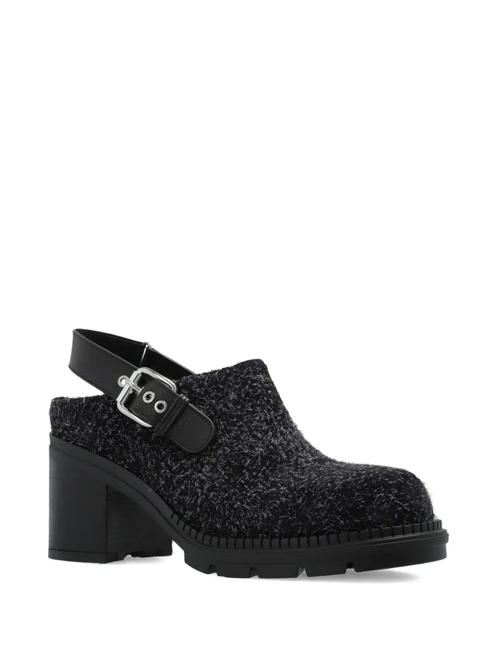 Agl Attilio Giusti Leombruni 85mm Franky Buckle-strap Mules In Black