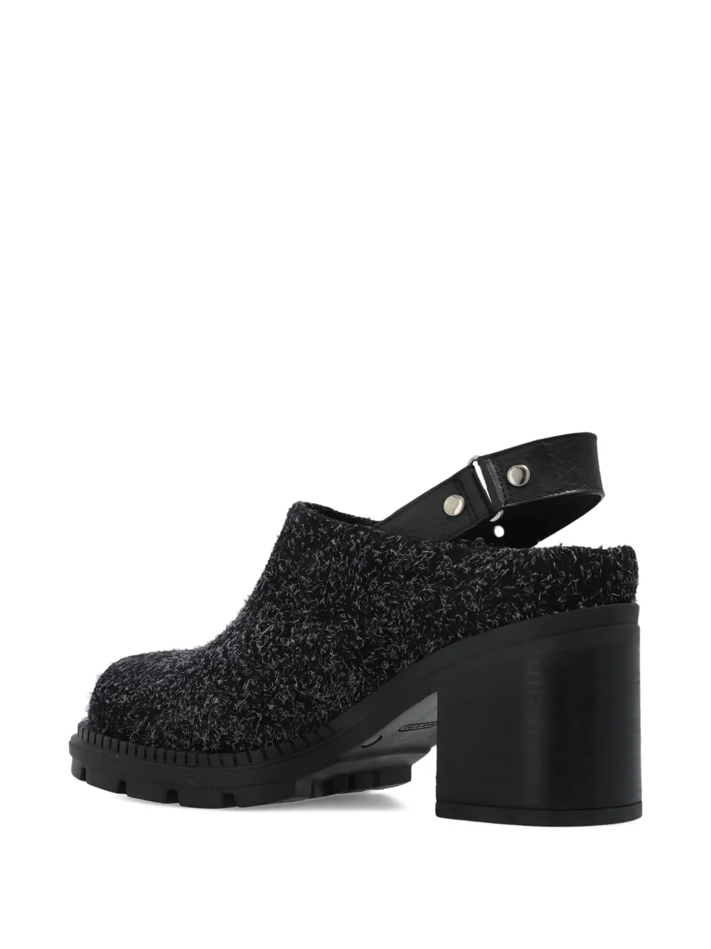 Agl Attilio Giusti Leombruni 85mm Franky Buckle-strap Mules In Black