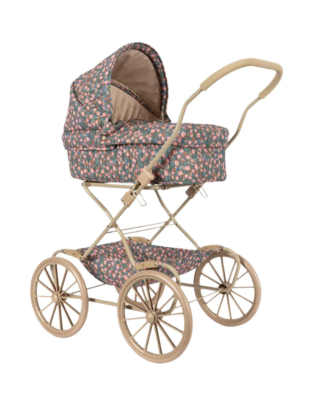 Konges Sløjd floral-print doll stroller - Blau