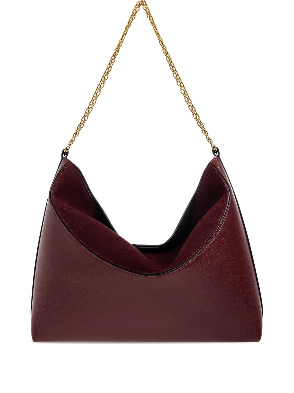Neous Leather Chain Tote Bag In Red