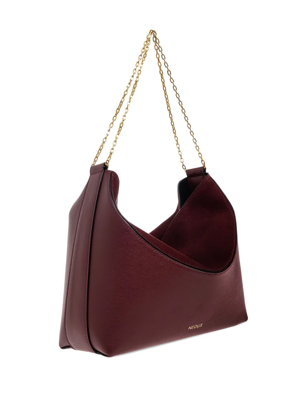 Neous Leather Chain Tote Bag In Red