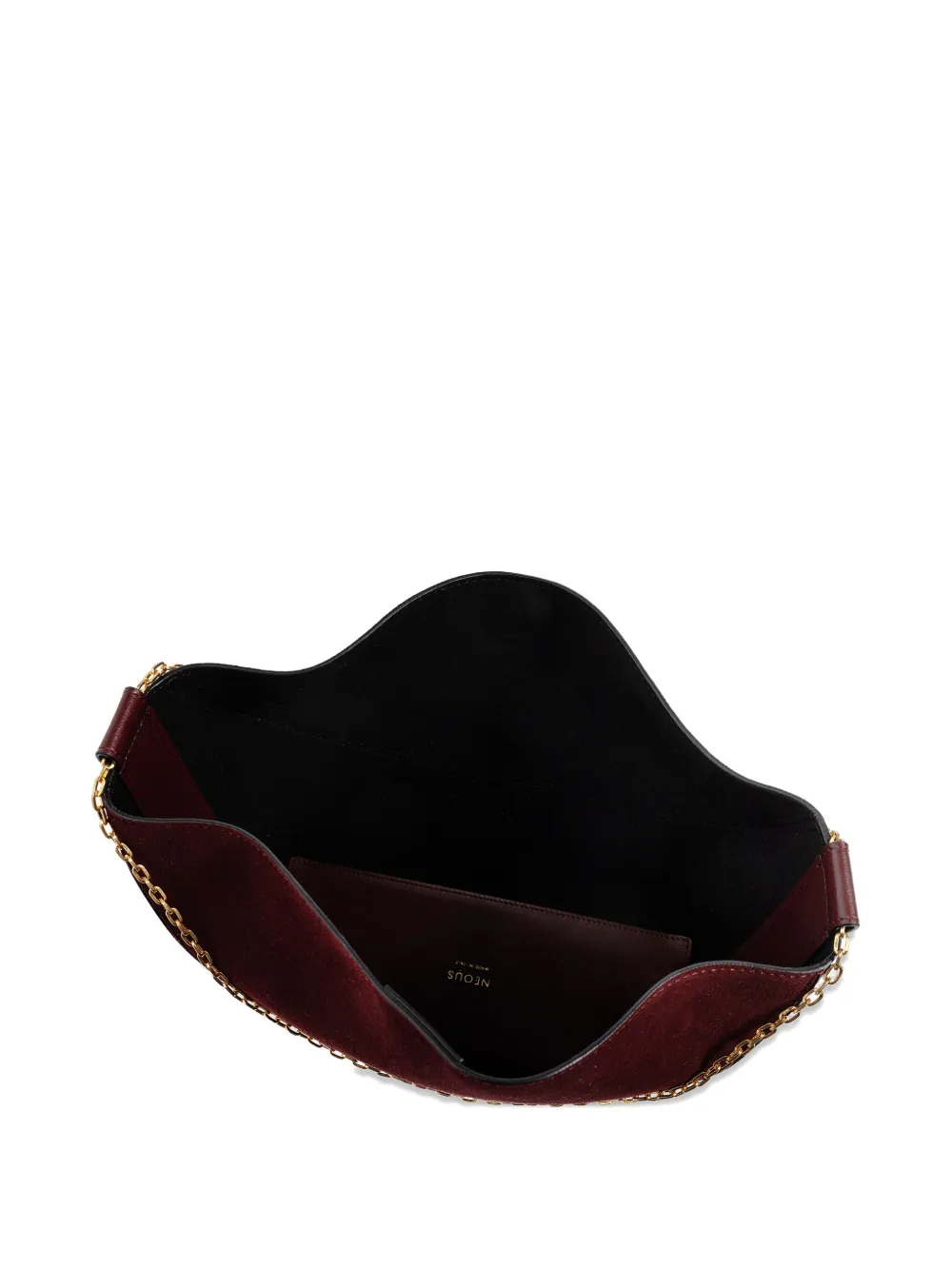 Neous Leather Chain Tote Bag In Red