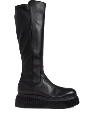 GIABORGHINI プラットフォーム ロングブーツ | ブラック | FARFETCH JP