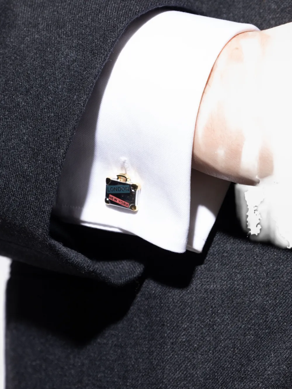 Paul Smith Suitcase cufflinks - シルバートーン Paul Smith Suitcase cufflinks - シルバートーン