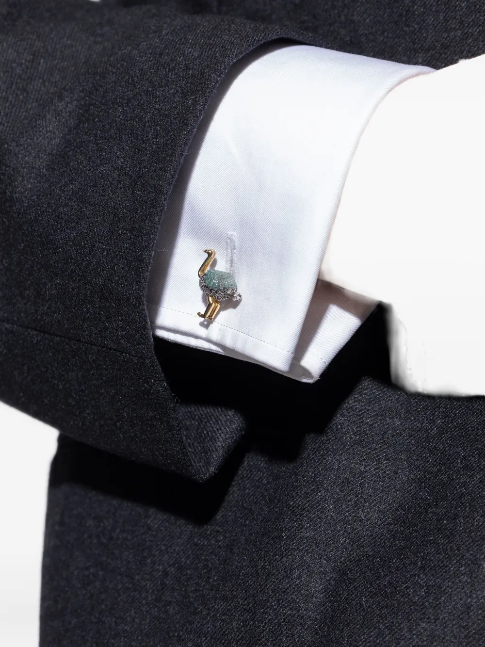 Paul Smith Bird Cufflinks In Gold