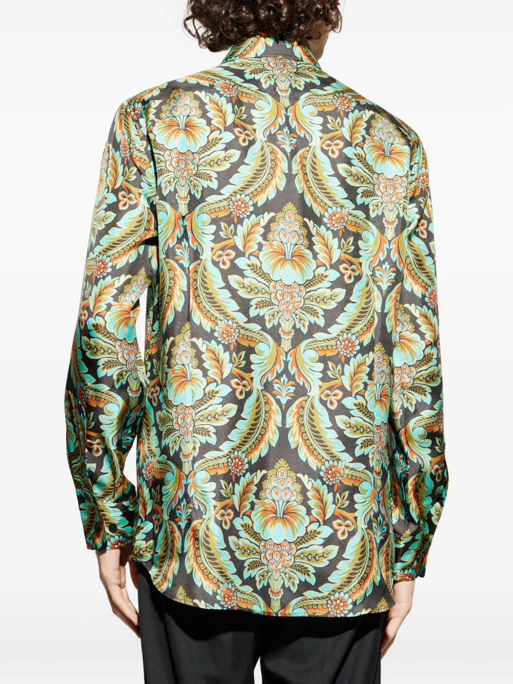 ETRO Overhemd met paisley-print Groen