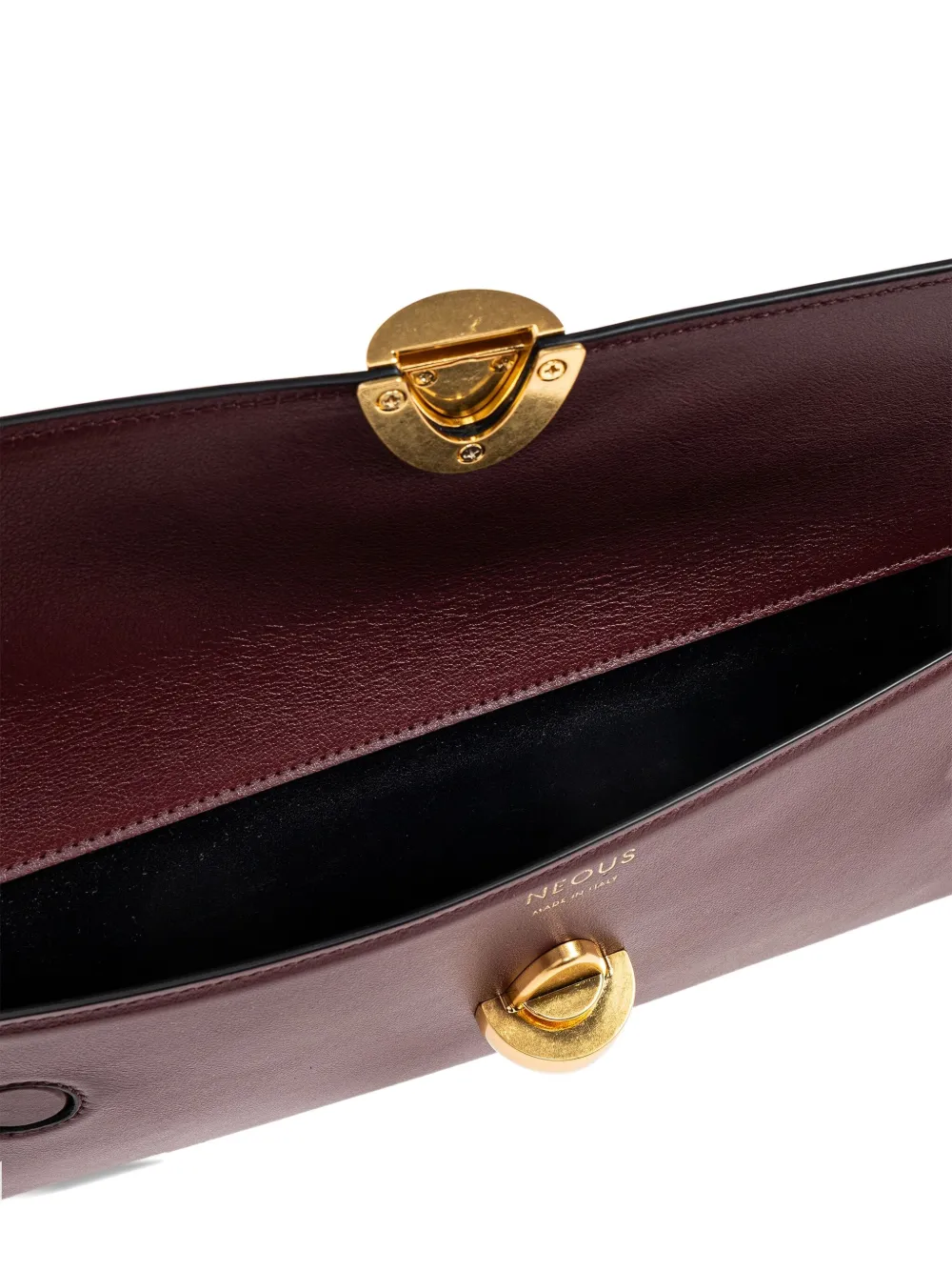 Neous Phoenix Rectangular-shape Clutch Bag In Burgundy