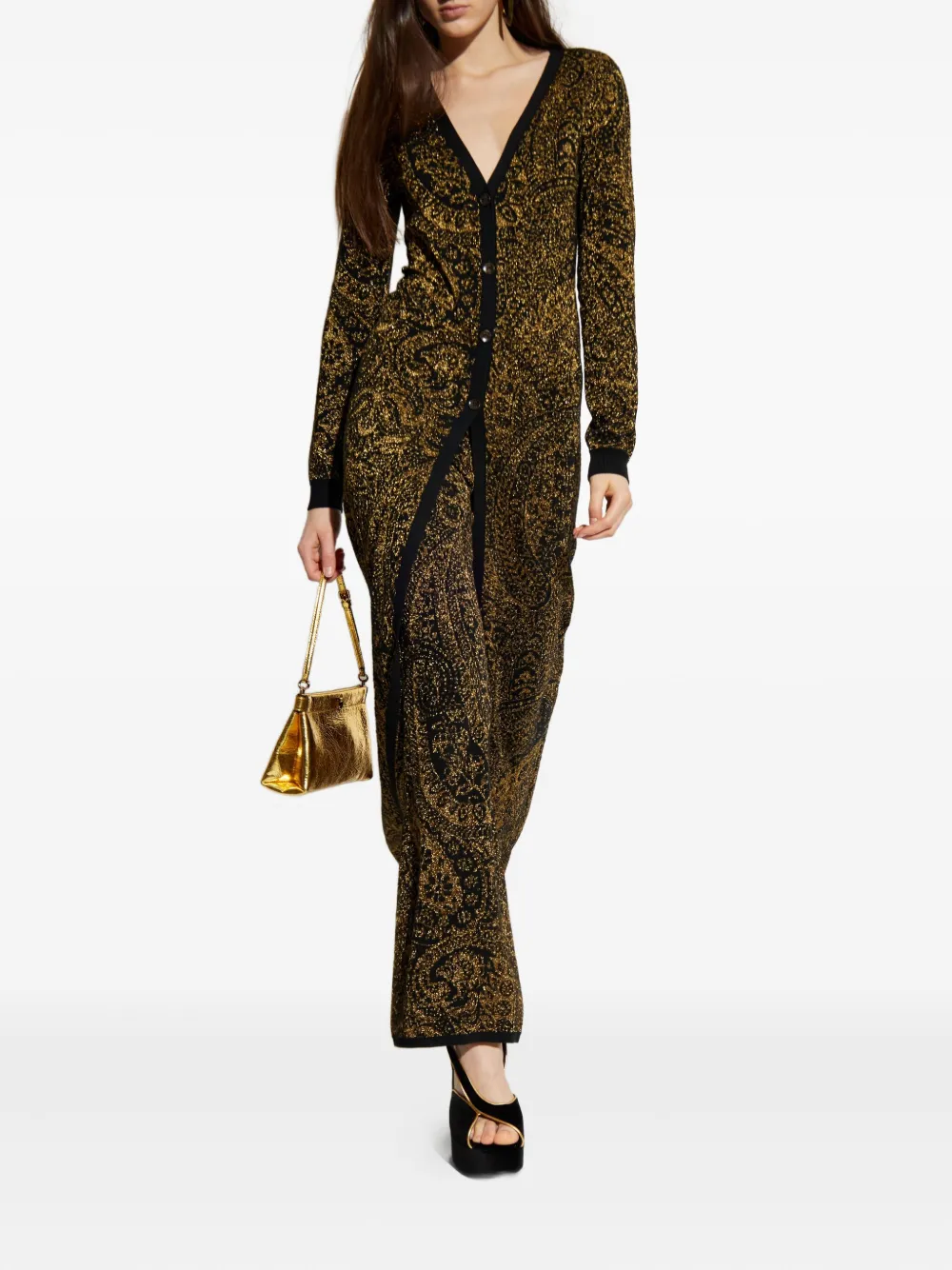 ETRO Broek met paisley-print - Zwart