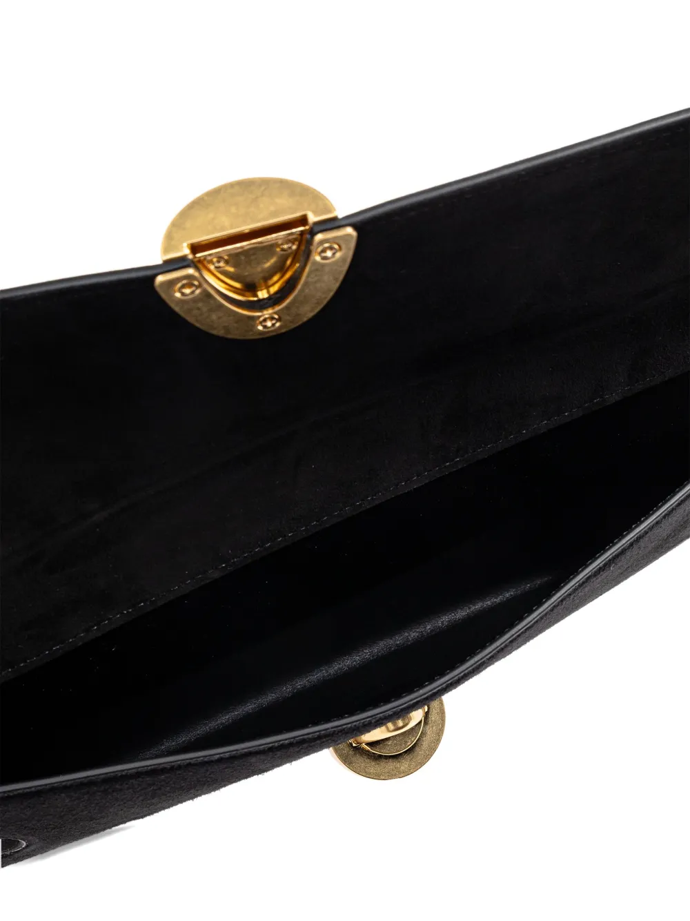 Neous Phoenix Suede Clutch In Black