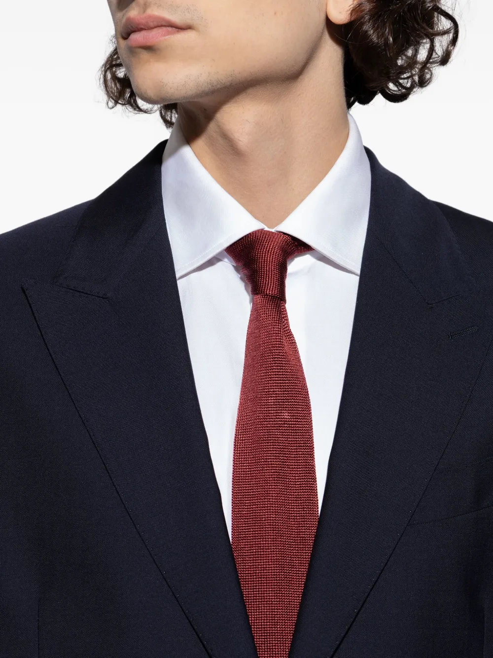 Paul Smith Gestreepte zijden stropdas Rood