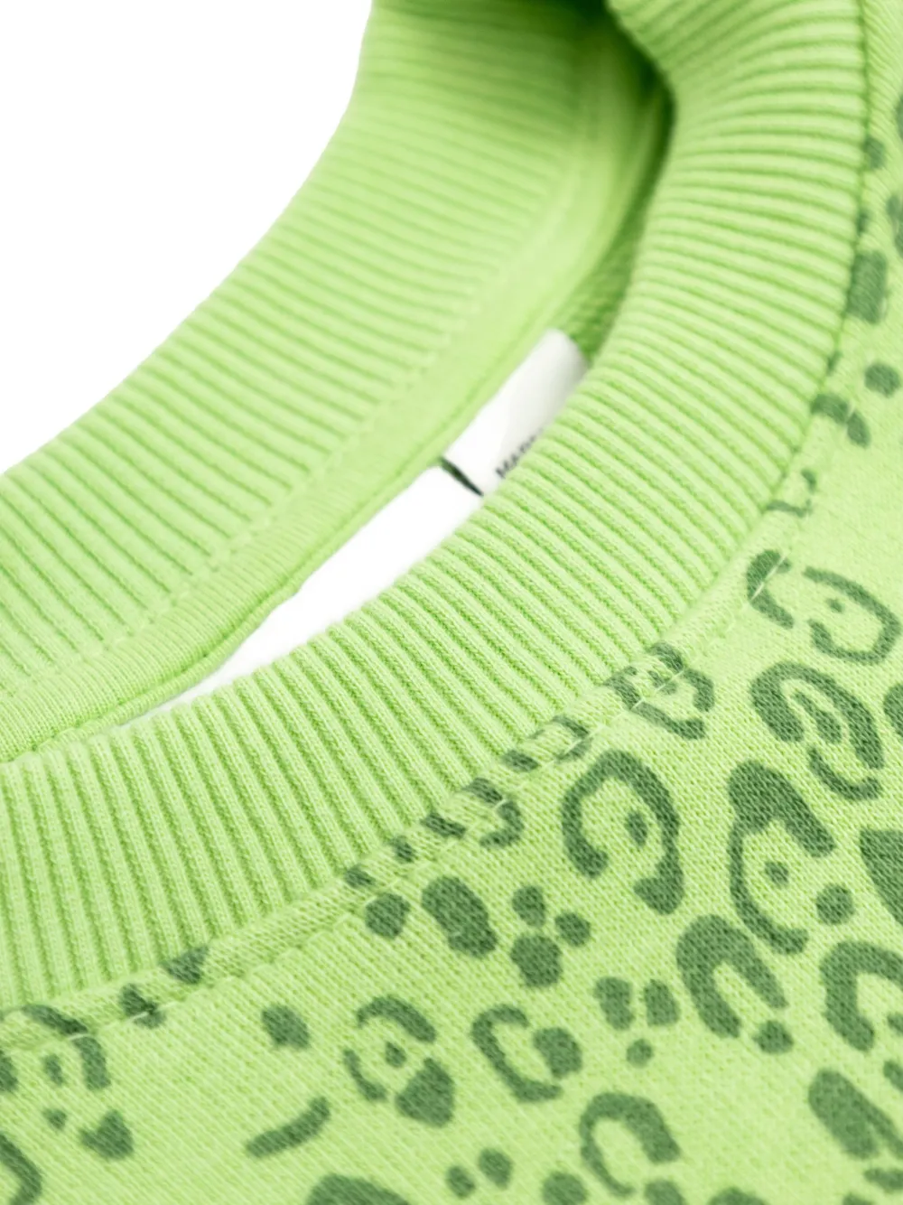 Mini Rodini Sweater met luipaardprint Groen