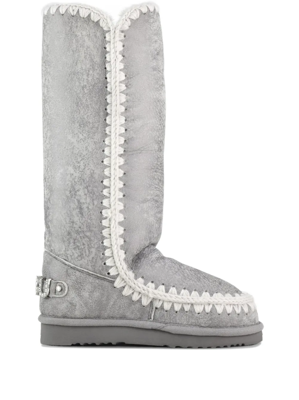 Mou Laarzen met metallic-effect Grijs