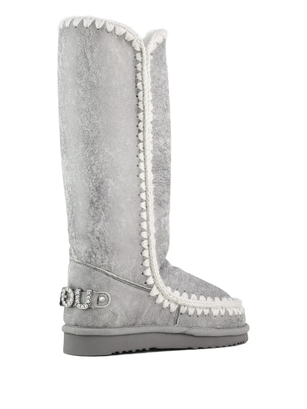 Mou Laarzen met metallic-effect Grijs