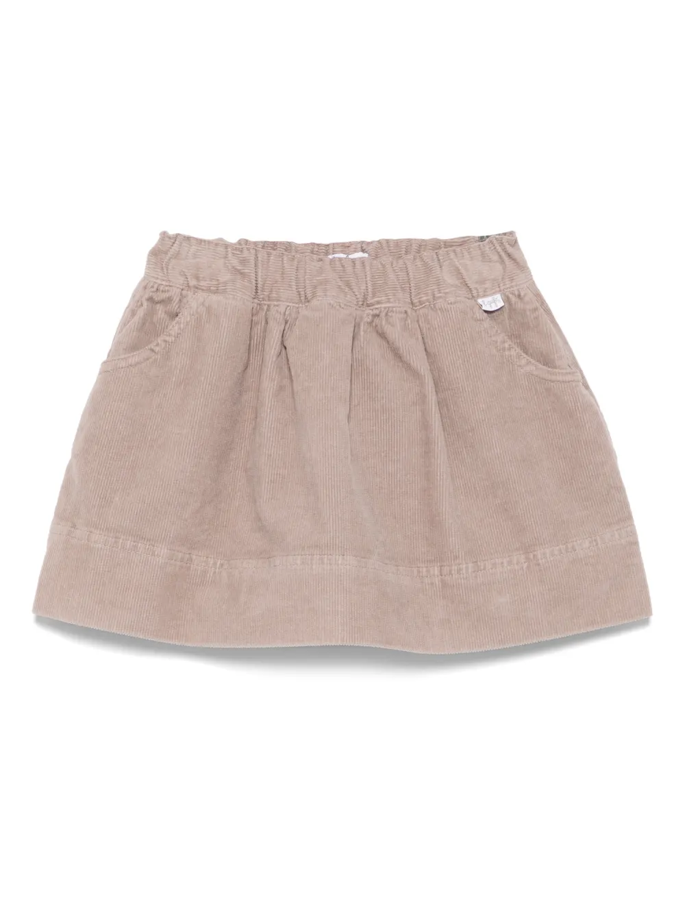 Il Gufo corduroy-texture skirt - Toni neutri