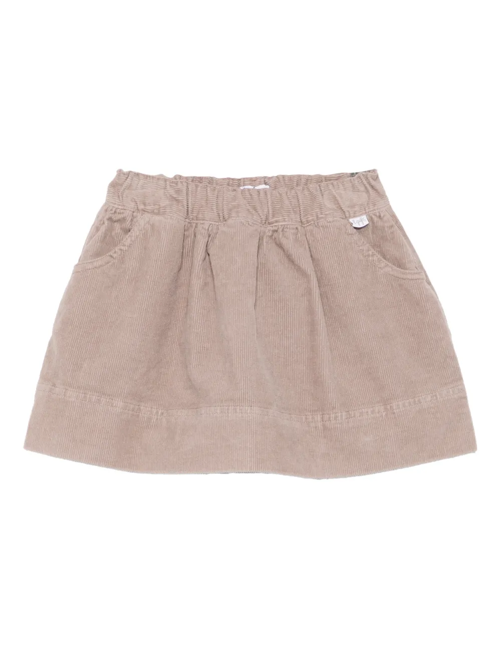 Il Gufo corduroy-texture skirt | Neutrals | Image 1