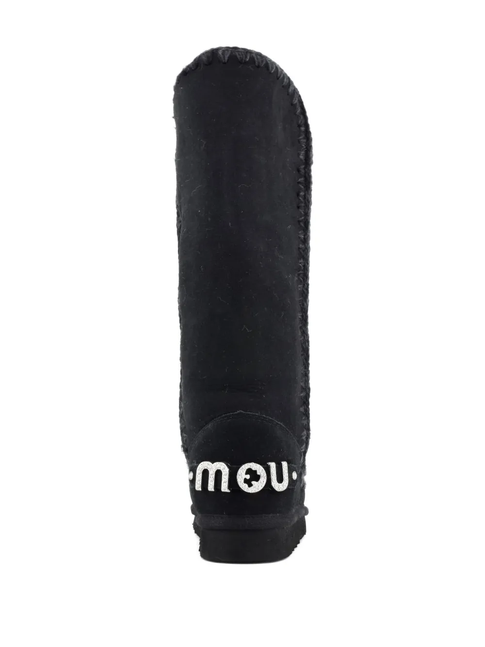 Mou Laarzen met stiksel Zwart