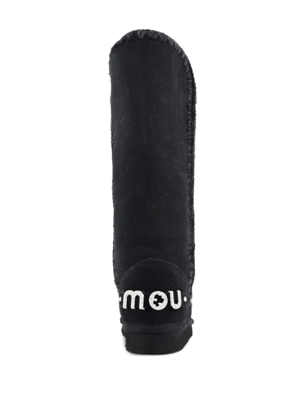 Mou Laarzen met stiksel Zwart