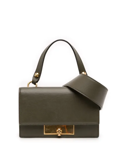 Alexander McQueen Pre-Owned bolsa satchel Skull Lock mini de piel 2018-2024