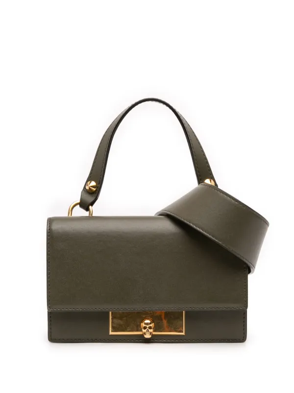 Alexander McQueen Pre-Owned 2018-2024 ミニ レザー スカル ロック