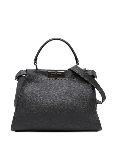 Fendi Pre-Owned 2010-2025 ミディアム レザー セレリア ピーカブー アイコニック サッチェルバッグ