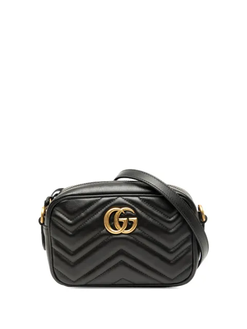 Gucci Pre-Owned 2016-2025 Mini GG Marmont Matelasse Leather crossbody bag