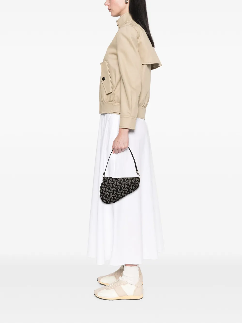 Christian Dior Pre-Owned 2002 Mini Diorissimo Canvas Saddle Pochette shoulder bag | Pre-Owned | Image 2