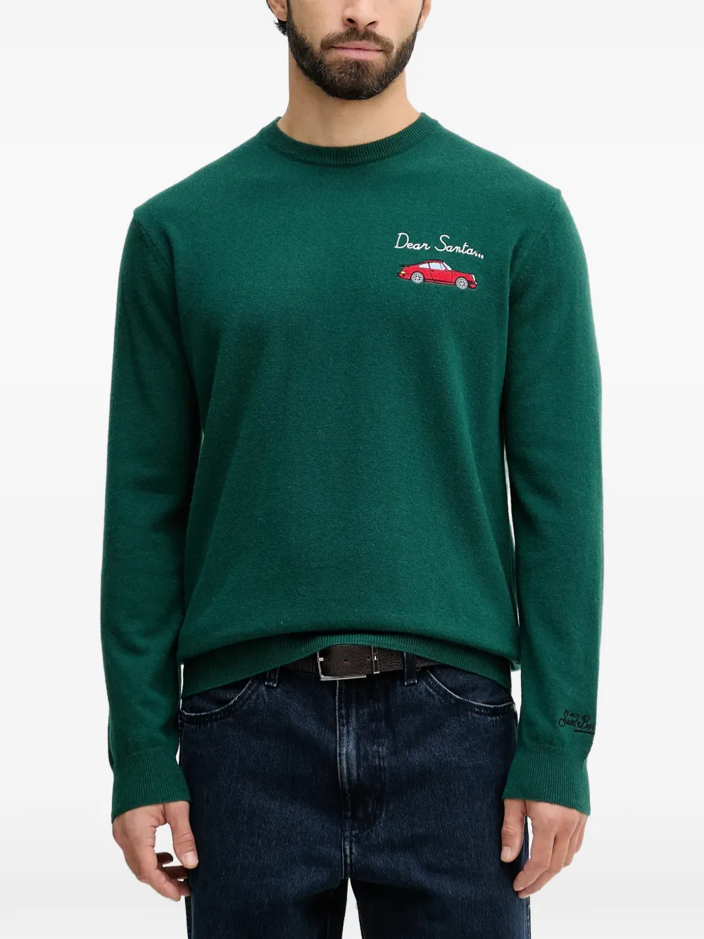 MC2 Saint Barth Maglione con ricamo - Verde