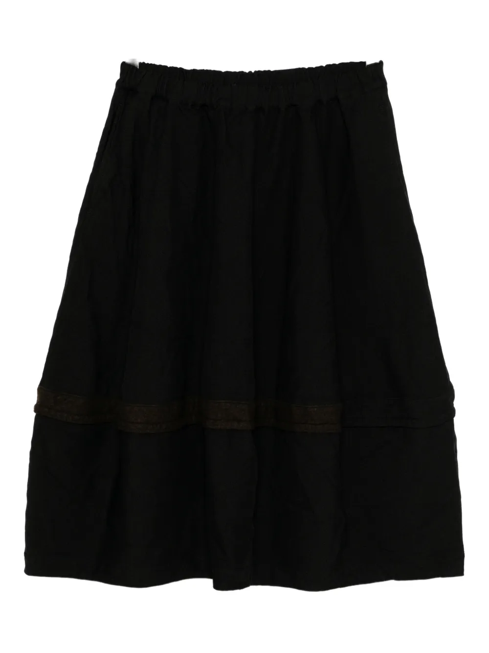Black Comme Des Garçons Panelled Skirt In Black