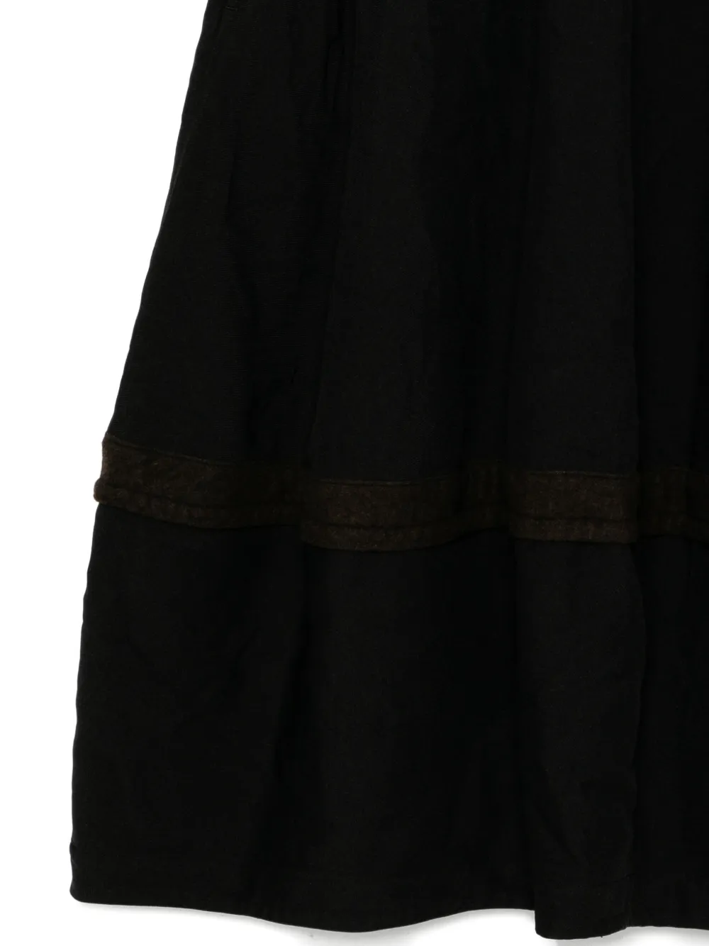 Black Comme Des Garçons Panelled Skirt In Black