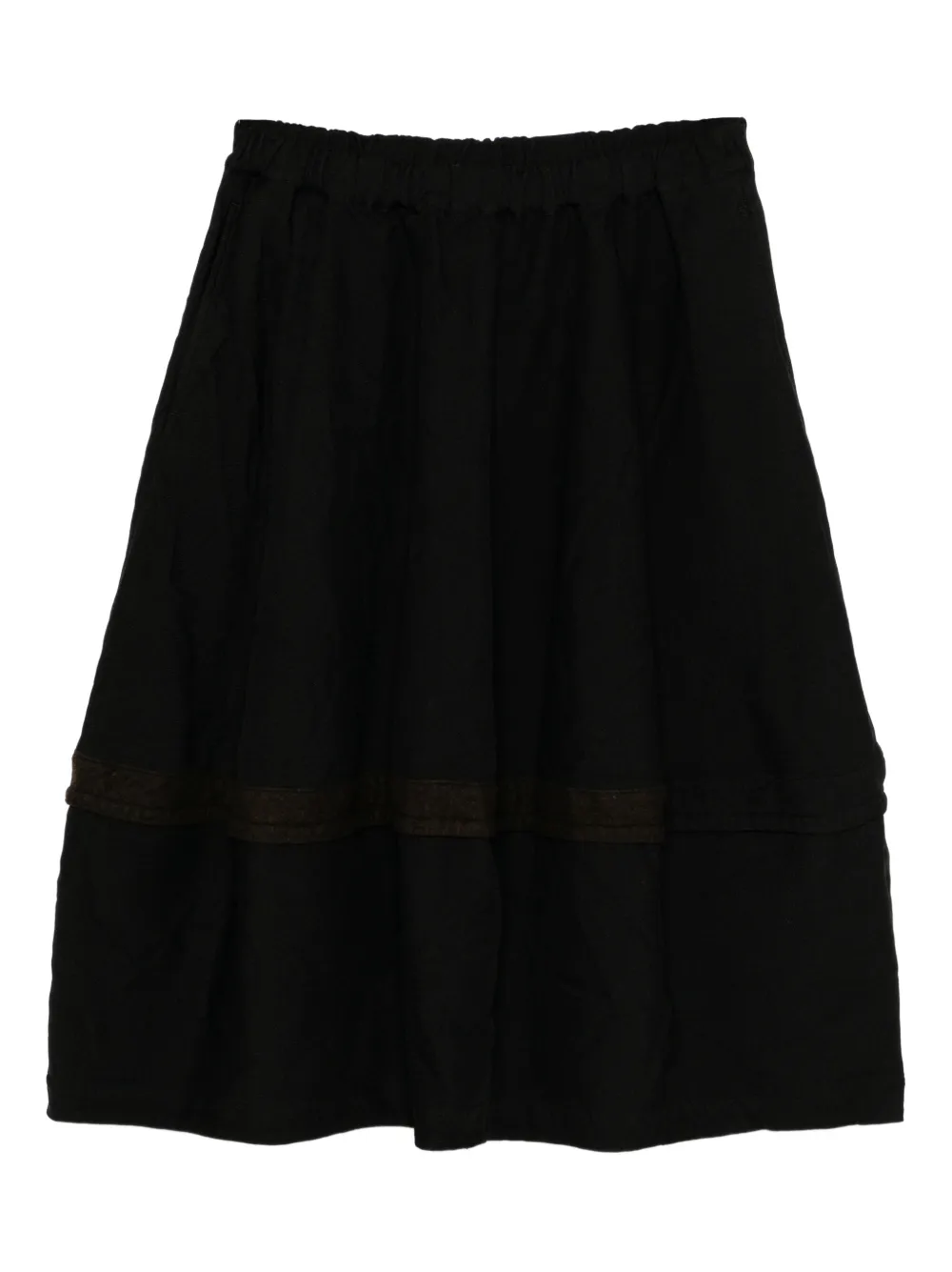 Black Comme Des Garçons panelled skirt - Nero